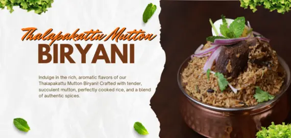 Thalapakattu Mutton Biryani