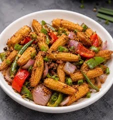 Salt And Pepper Fry - Babycorn