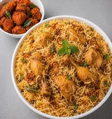 Chicken Biryani With Appetizer