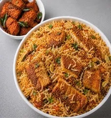 Fish Biryani With Appetizer