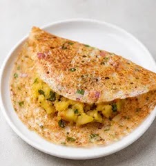 Onion Rava Masala Dosa